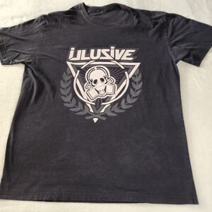 Illusive Gloves Black Tshirt With Graphics Size XL